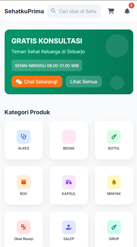 SehatkuPrima - Platform Apotek Digital