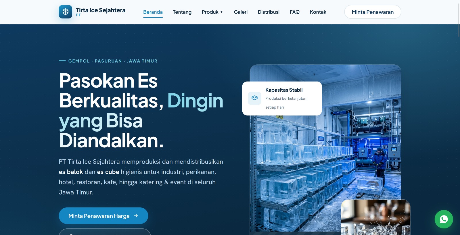 PT Tirta Ice Sejahtera - Website